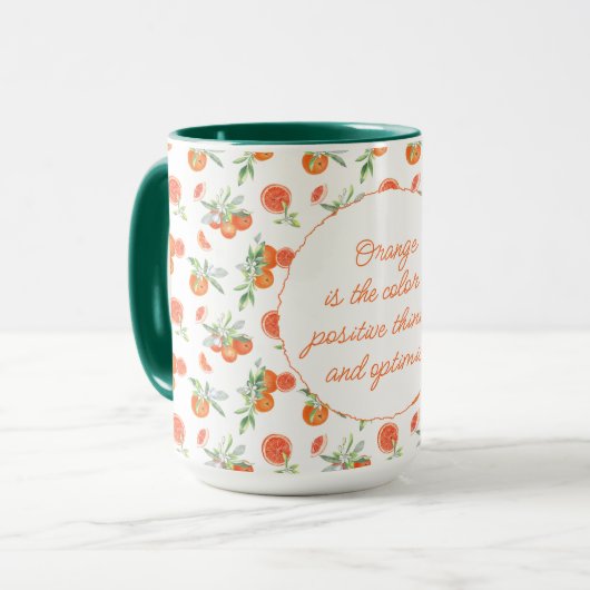 Mug Citation d'oranges (Devant gauche)