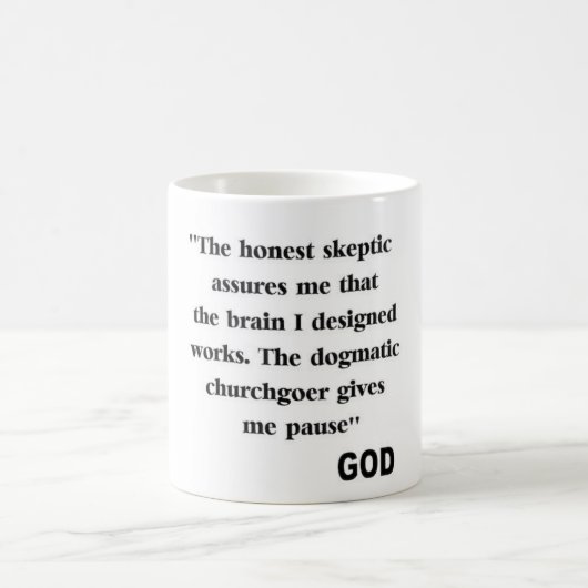 Mug citation drôle anti-religion (Centre)