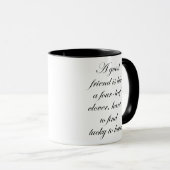 Mug Citation drôle Bonne amitié jour idées cadeaux (Devant droit)