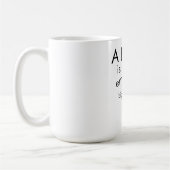 Mug Citation drôle Boss Humour Typhographie personnali (Gauche)