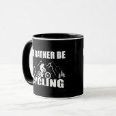 Mug Citation drôle Cadeaux de cyclisme (Devant gauche)