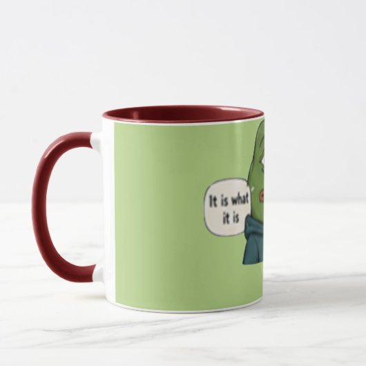 Mug Citation drôle « C'est comme ça » (Gauche)