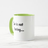 Mug Citation drôle cruelle non ennuyeuse de comptable (Devant gauche)