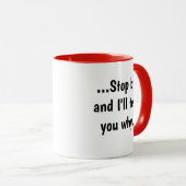 Mug Citation drôle cruelle non ennuyeuse de santé et (Devant droit)