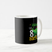 Mug Citation drôle d'anniversaire de dinosaure garçon (Devant droit)