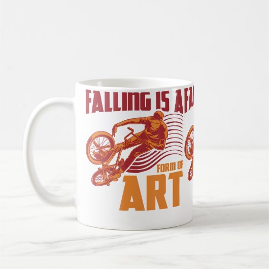 Mug Citation drôle de BMX Vert Ramp Vélo (Gauche)