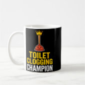Mug Citation drôle de boucheur de toilettes Chamon Bou (Gauche)