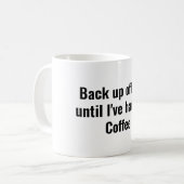 Mug citation drôle de buveur de café (Devant gauche)