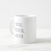 Mug Citation drôle de camping mignon rustique Humour d (Devant gauche)