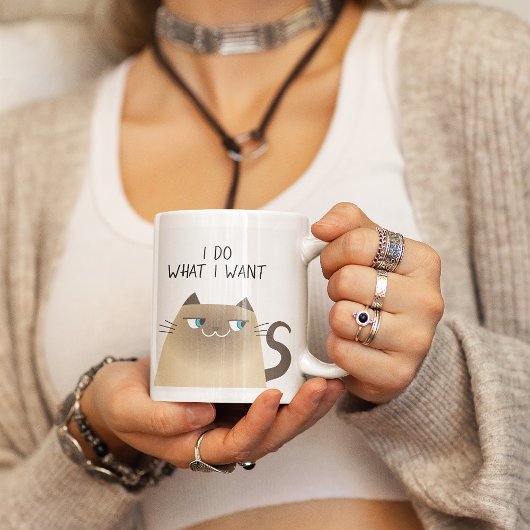 Mug Citation drôle de chat de Siamese