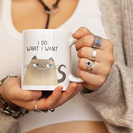 Mug Citation drôle de chat de Siamese
