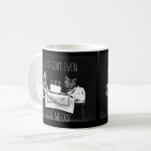 Mug Citation drôle de chat je juste ne peux pas même (Devant gauche)