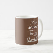 Mug Citation drôle de chocolat (Devant droit)