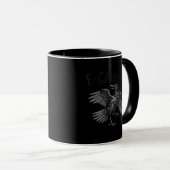 Mug Citation drôle de corbeau F-Caw-F (Devant droit)