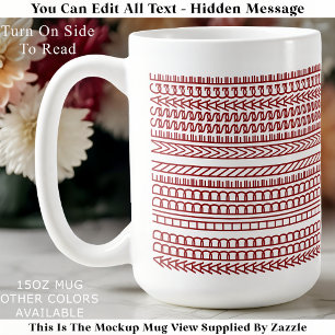 Mug Citation drôle de famille Blague Message caché 152
