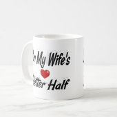 Mug Citation drôle de femme texte noir (Devant gauche)