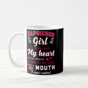 Mug Citation drôle de fille Capricorne avec signe du z