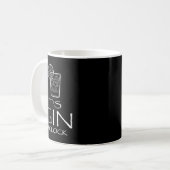 Mug Citation drôle de Gin Tonic Oh c'est l'heure du Gi (Devant gauche)