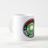 Mug Citation drôle de golf sur un golfeur (Devant gauche)