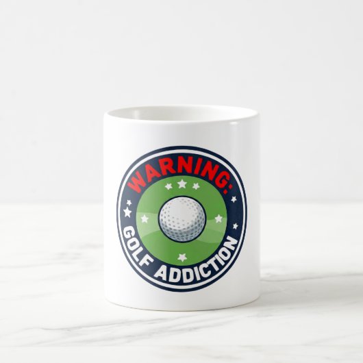 Mug Citation drôle de golf sur un golfeur (Centre)