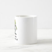 Mug Citation drôle de grenouille avec couteau Mème (Centre)