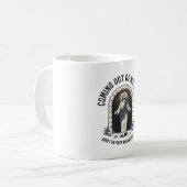 Mug Citation drôle de grotte de résurrection Gravure v (Devant gauche)