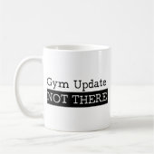 Mug Citation drôle de gymnase de forme physique (Gauche)