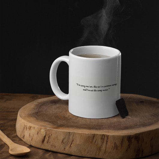 Mug Citation drôle de infirmière sans honte