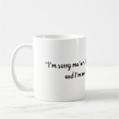 Mug Citation drôle de infirmière sans honte (Gauche)