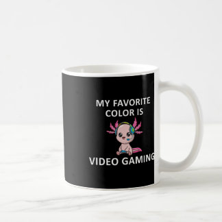 Mug Citation drôle de joueur d'Axolotl Ma couleur préf