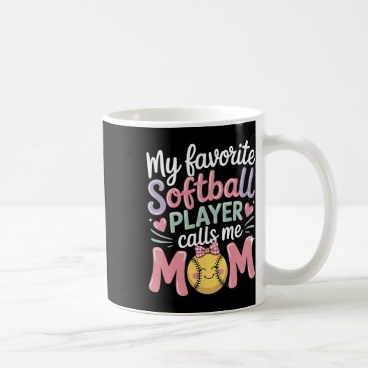 Mug Citation drôle de joueur préféré de la mère de sof (Droite)
