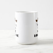 Mug Citation drôle de la Saint-Valentin Elle m'aime (Centre)