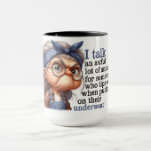 Mug Citation drôle de la vieille dame (Centre)