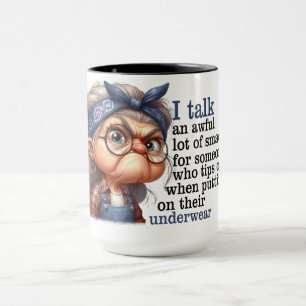 Mug Citation drôle de la vieille dame