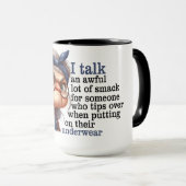 Mug Citation drôle de la vieille dame (Devant droit)