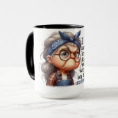 Mug Citation drôle de la vieille dame (Devant gauche)