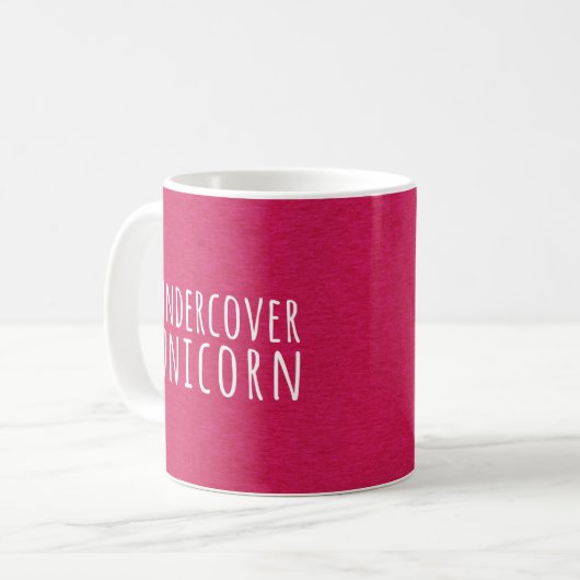 Mug Citation drôle de licorne secrète (Devant gauche)