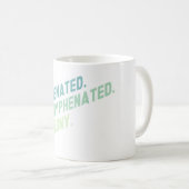 Mug Citation Drôle De L'Ironie Non-Hyphenated (Devant droit)