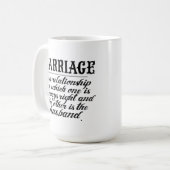 Mug Citation drôle de mariage (Devant gauche)