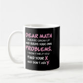Mug Citation drôle de maths (Gauche)
