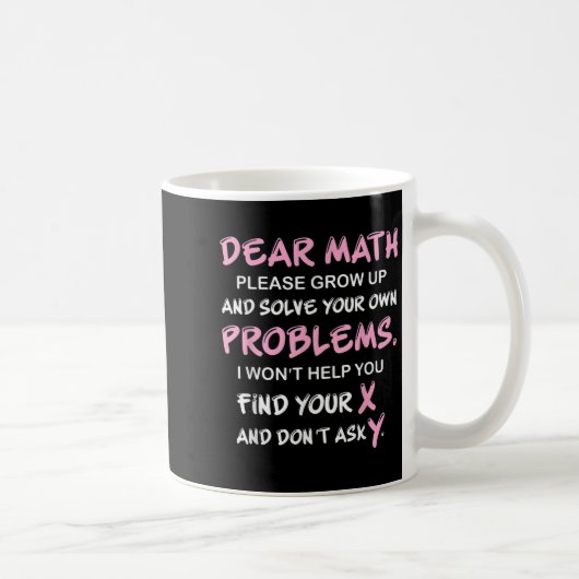 Mug Citation drôle de maths (Droite)