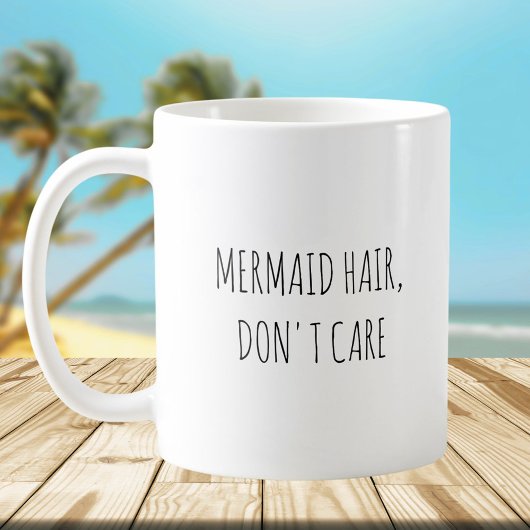 Mug Citation drôle de mermaid cheveux rustique mignon