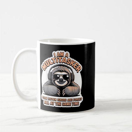 Mug Citation drôle de multitâcheur Humour sarcastique (Gauche)