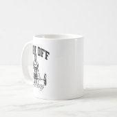 Mug Citation drôle de musculation et de force (Devant gauche)