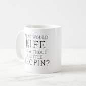 Mug Citation drôle de musique de Frederic Chopin (Devant gauche)