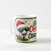 Mug Citation drôle de Noël pour golfeur (Devant gauche)