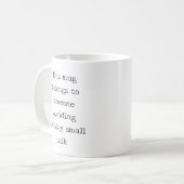 Mug Citation drôle de Noël pour introverti (Devant gauche)