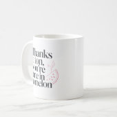 Mug Citation drôle de pastèque pour un collègue absent (Devant gauche)