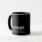 Mug Citation drôle de pilote (Devant gauche)