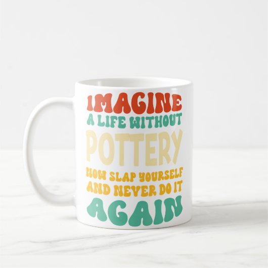 Mug Citation drôle de poterie pour les amateurs de pot (Gauche)